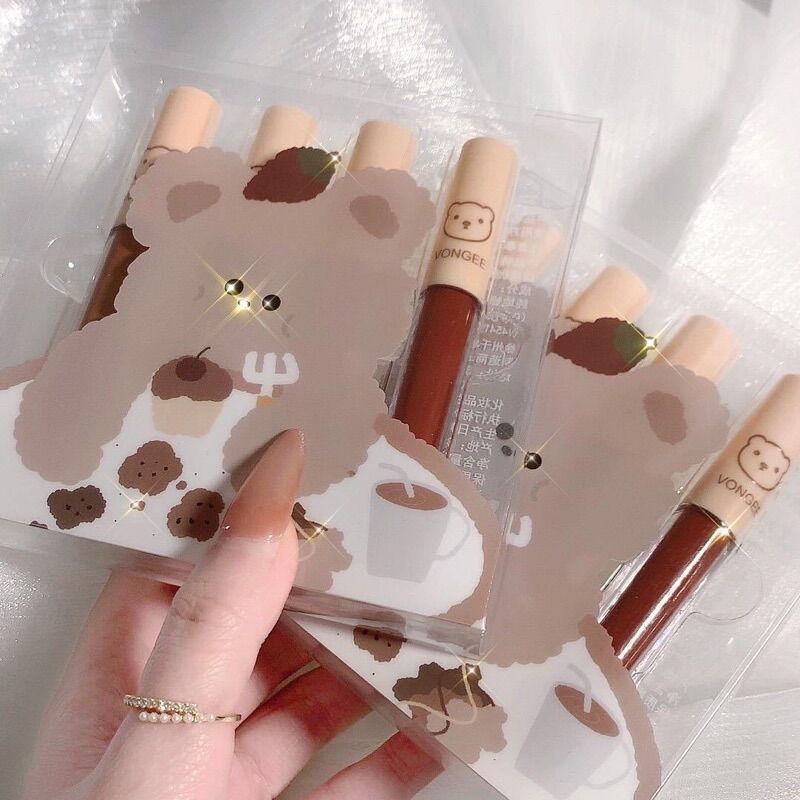 SET 4 SON VONGEE GẤU CHÍNH HÃNG