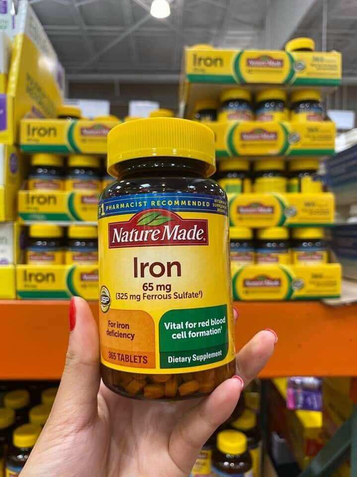 Viên uống bổ sung Sắt Iron Nature Made