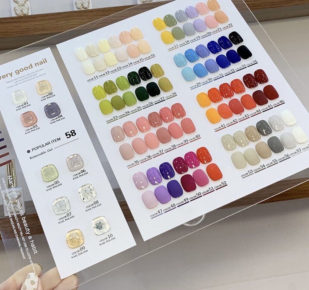 Sét very good nail mẫu gấu 2022 ( tặng kèm base, top, bảng màu )