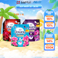 Combo 2 Nước Xả Vải DOWNY Hương Nước Hoa Cao Cấp Đam Mê Túi 3L