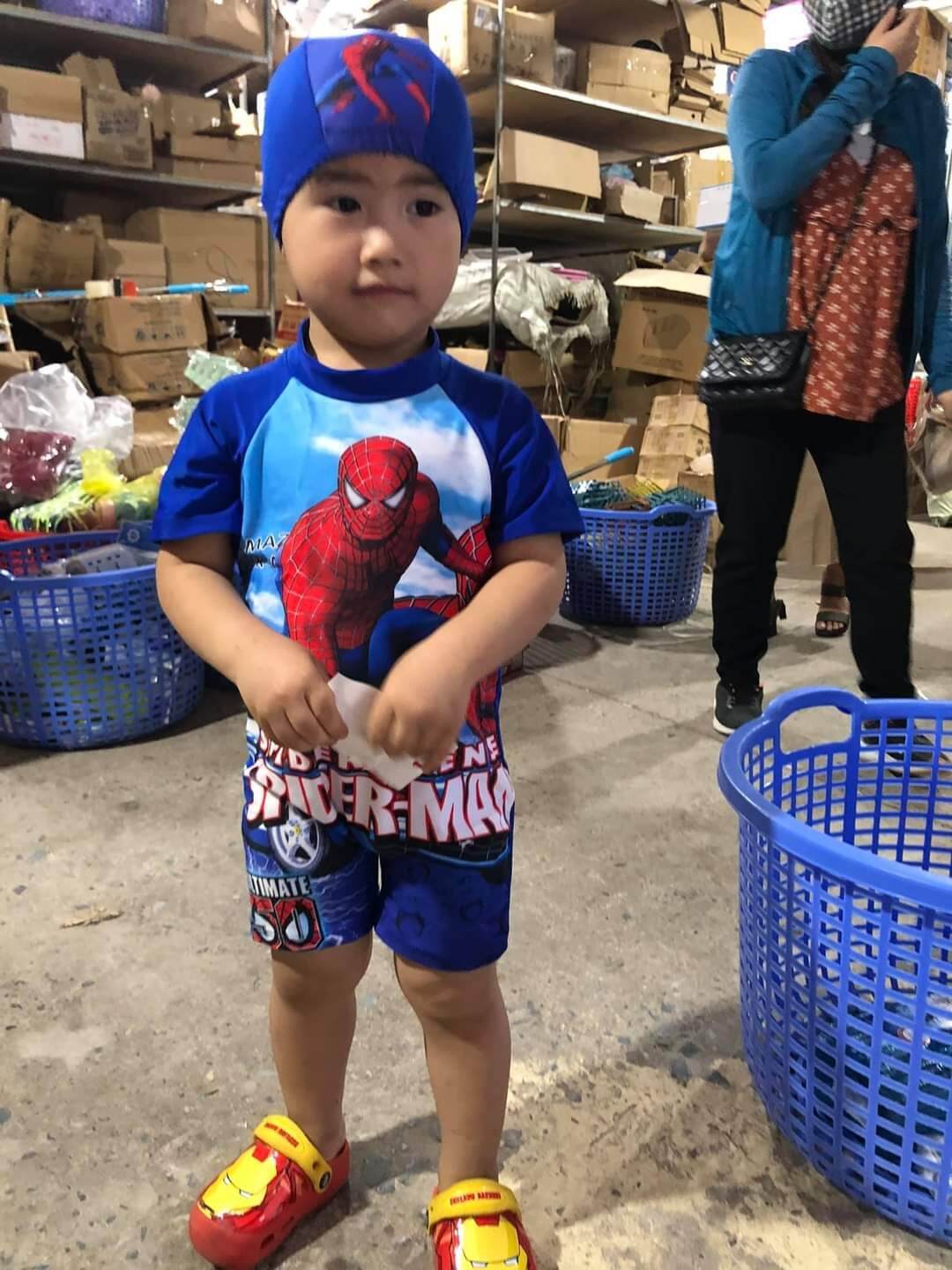bộ đồ bơi siêu nhân cho bé trai