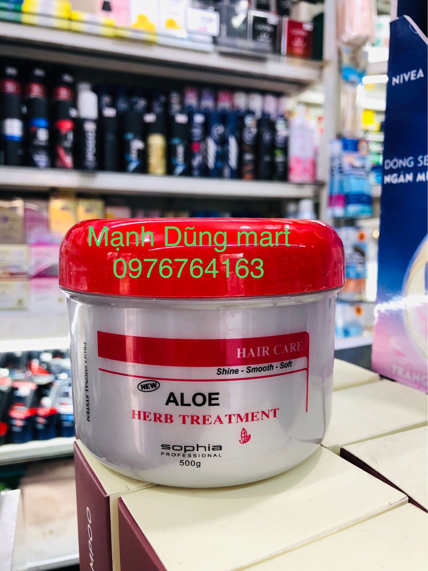 Kem ủ hấp tóc lô hội thảo dược aloe sophia siêu mềm mượt 500g
