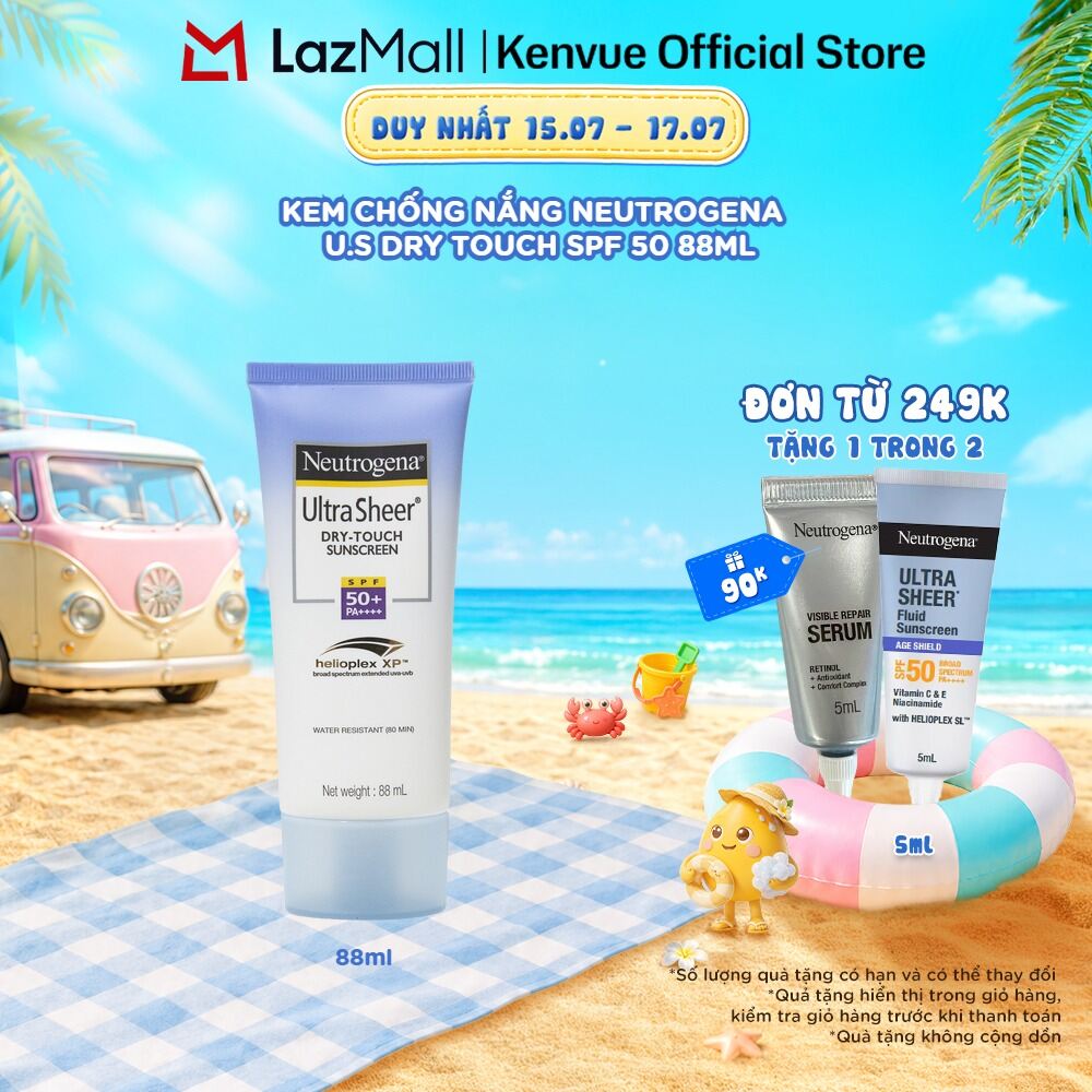 Kem chống nắng Neutrogena U.S Dry Touch SPF 50 88ml