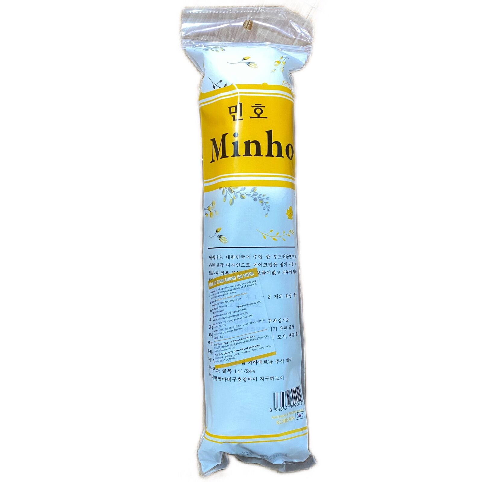 Bông tẩy trang Minho 150 miếng