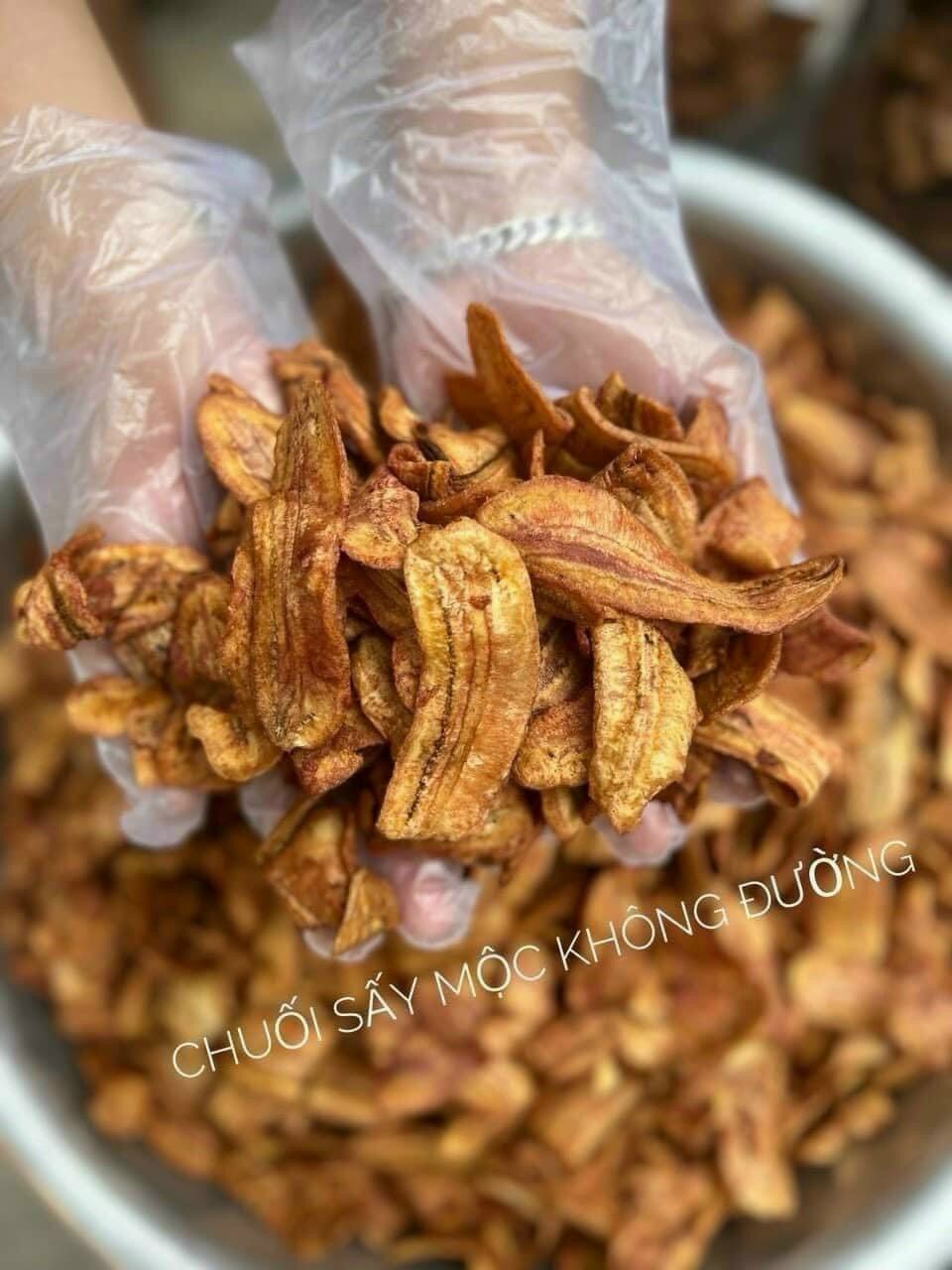 500g chuối sấy mộc