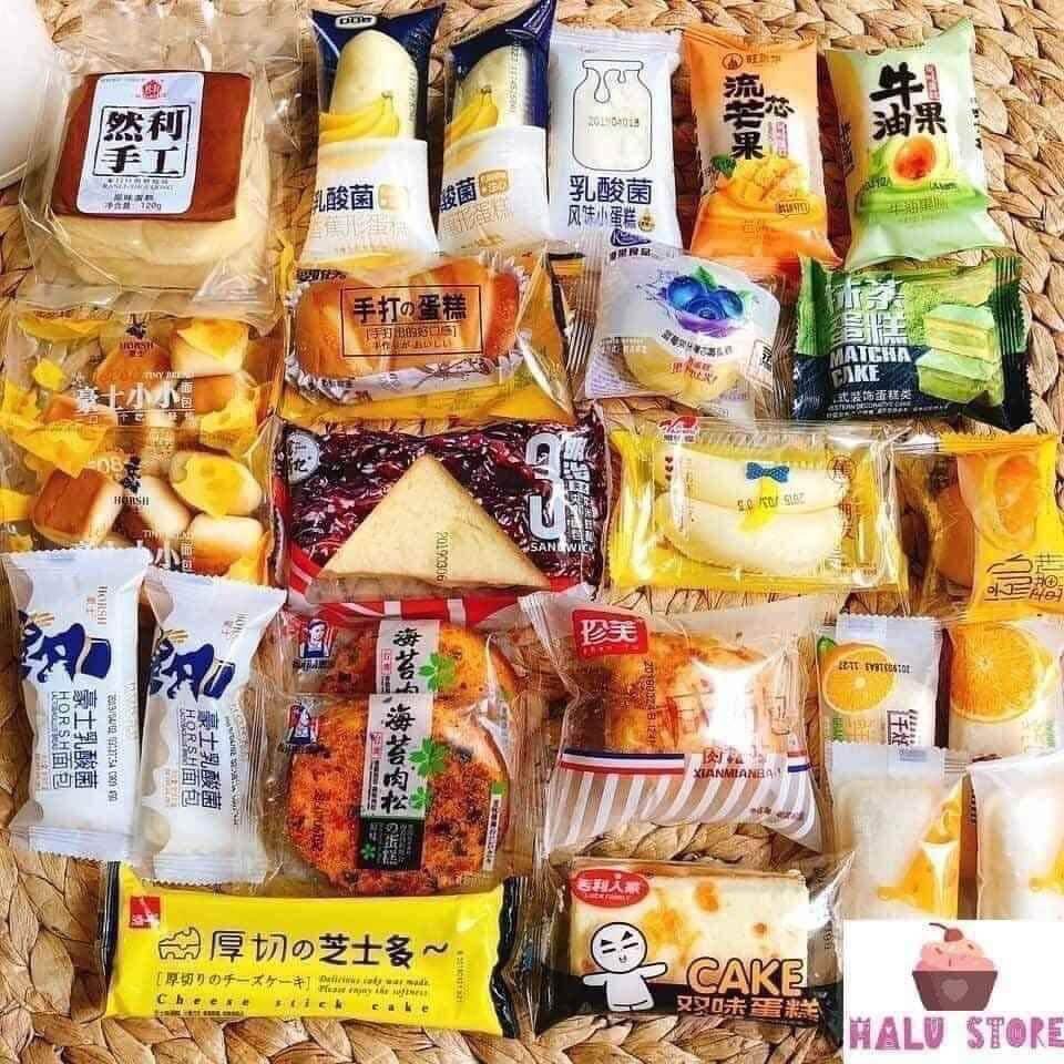 1kg bánh đài loan mix ❤️freeship❤️ bánh bông lan ăn vặt đài loan thơm ngon hấp dẫn