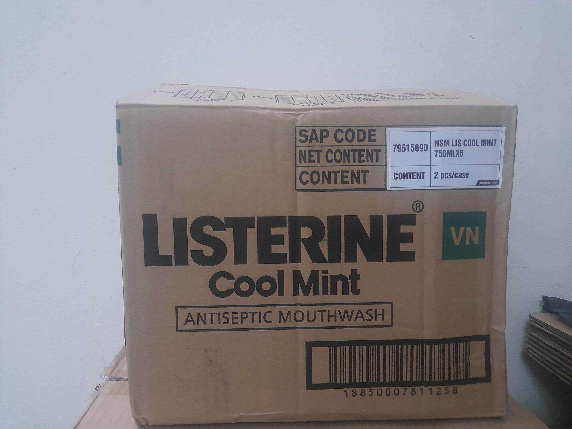 Listerine Coolmint 750ml 12 chai