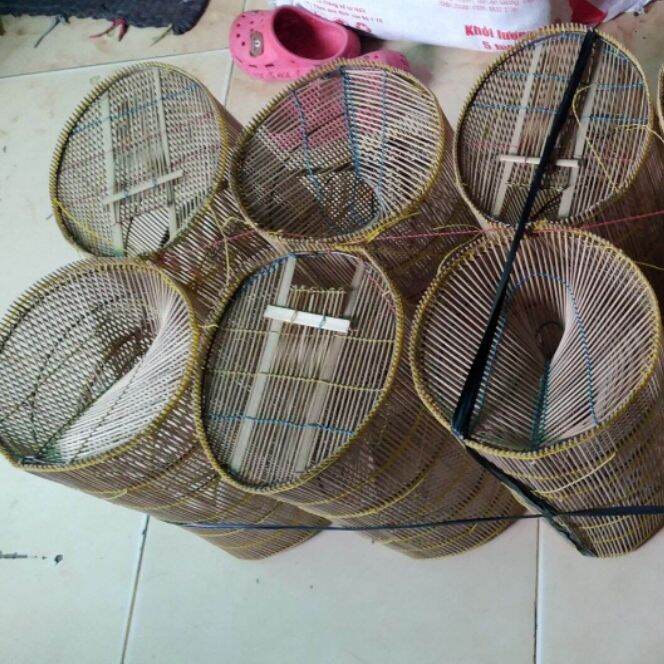 Combo 6 Cái Lợp Đặt Tép, Cá Bằng Tre