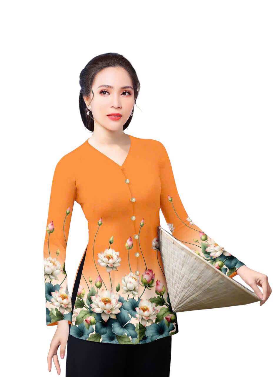 Áo bà ba in 4D -40-75kg mặc vừa (hàng may sẵn-áo ko kèm quần)