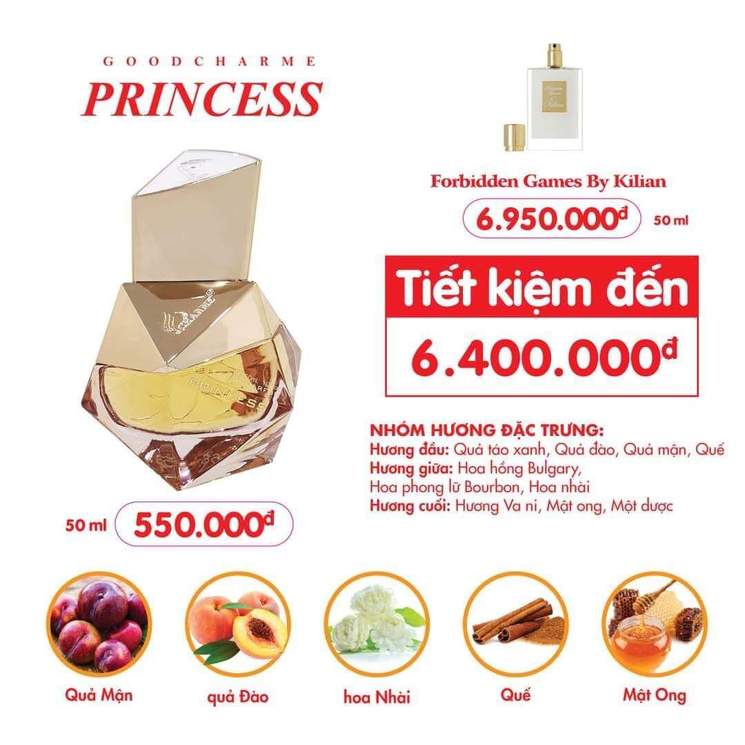 Nước Hoa Nữ Good Charme Princess 50ml (cào mã)