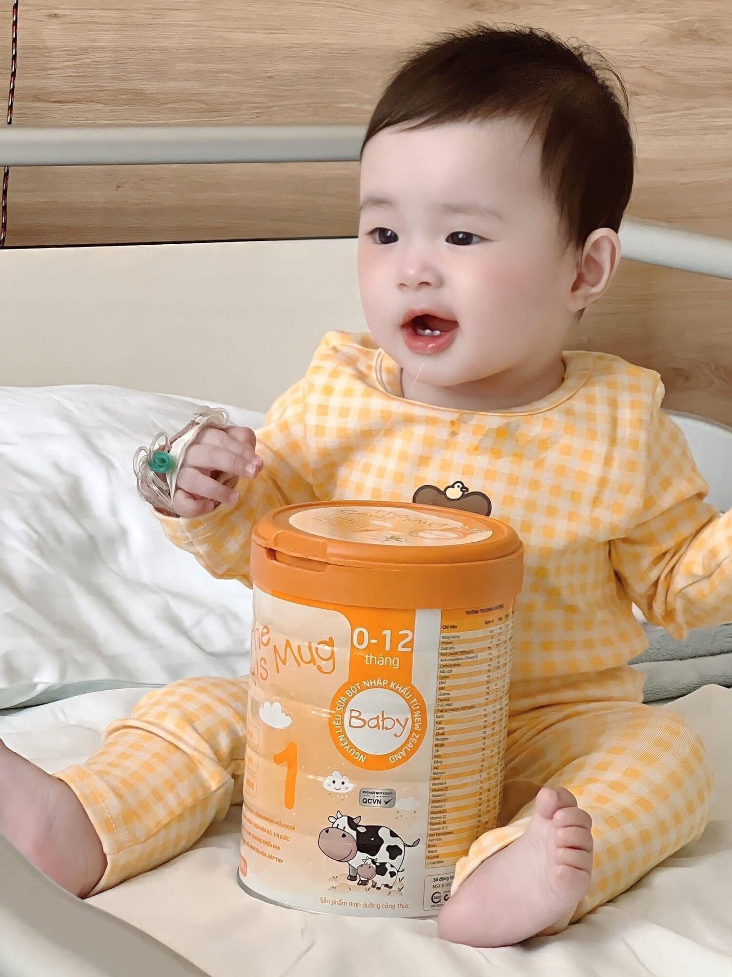 Sữa The cows mug số 1 ( 0-12 tháng tuổi) giúp bé phát triển toàn diện