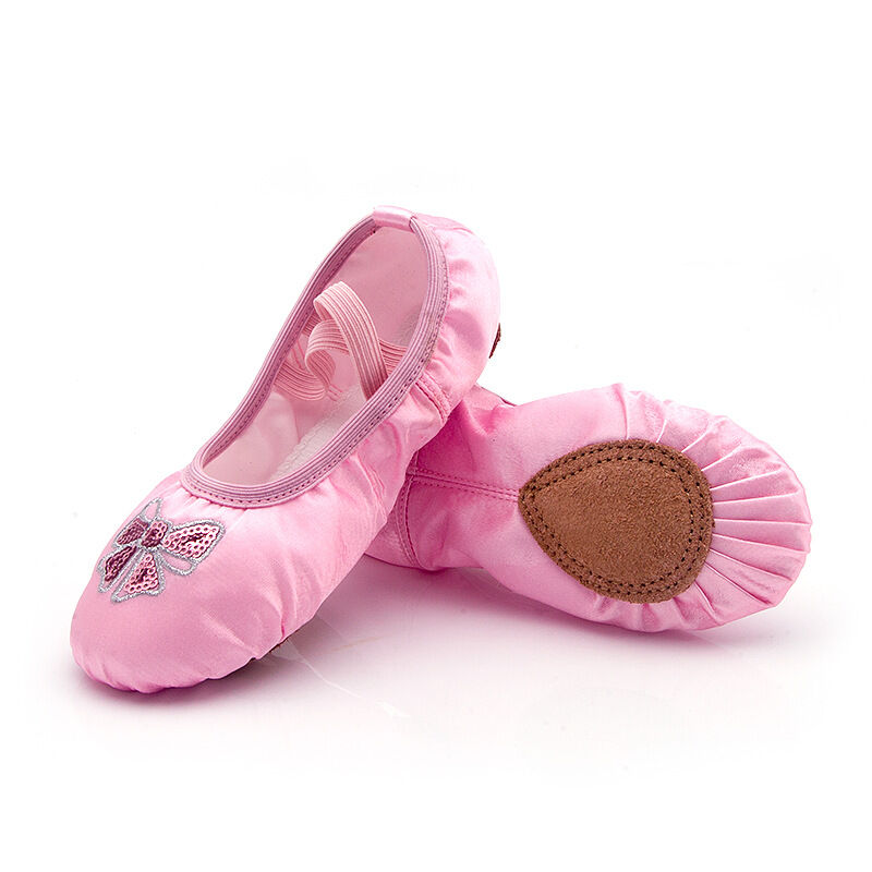 [HCM]GIÀY MÚA BALLET SATIN HỒNG CAO CẤP (Size 25 đến 37)