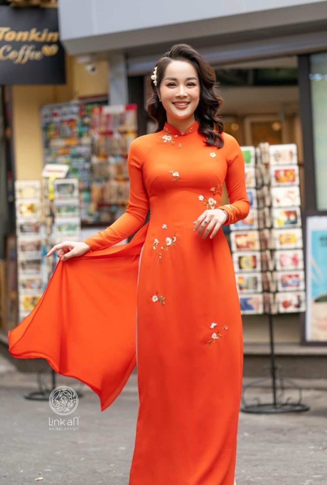 Bộ Áo dài lụa Tây thi cao cấp