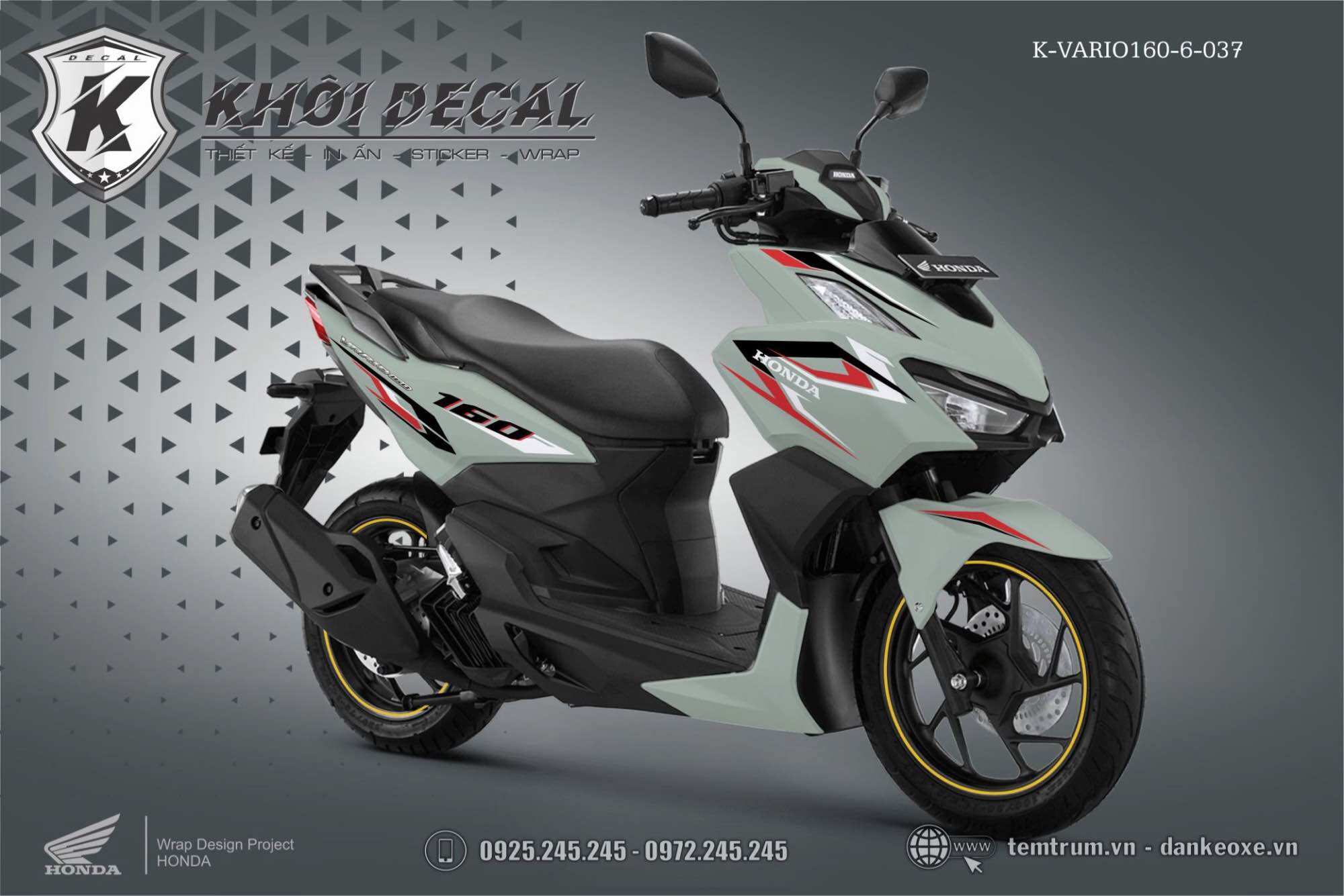 Tem Vario 160 decal cao cấp