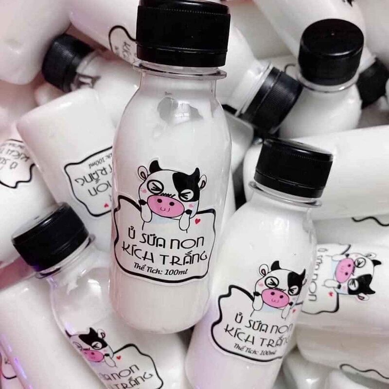 Ủ sữa non kích trắng cho face và body chai 100ml