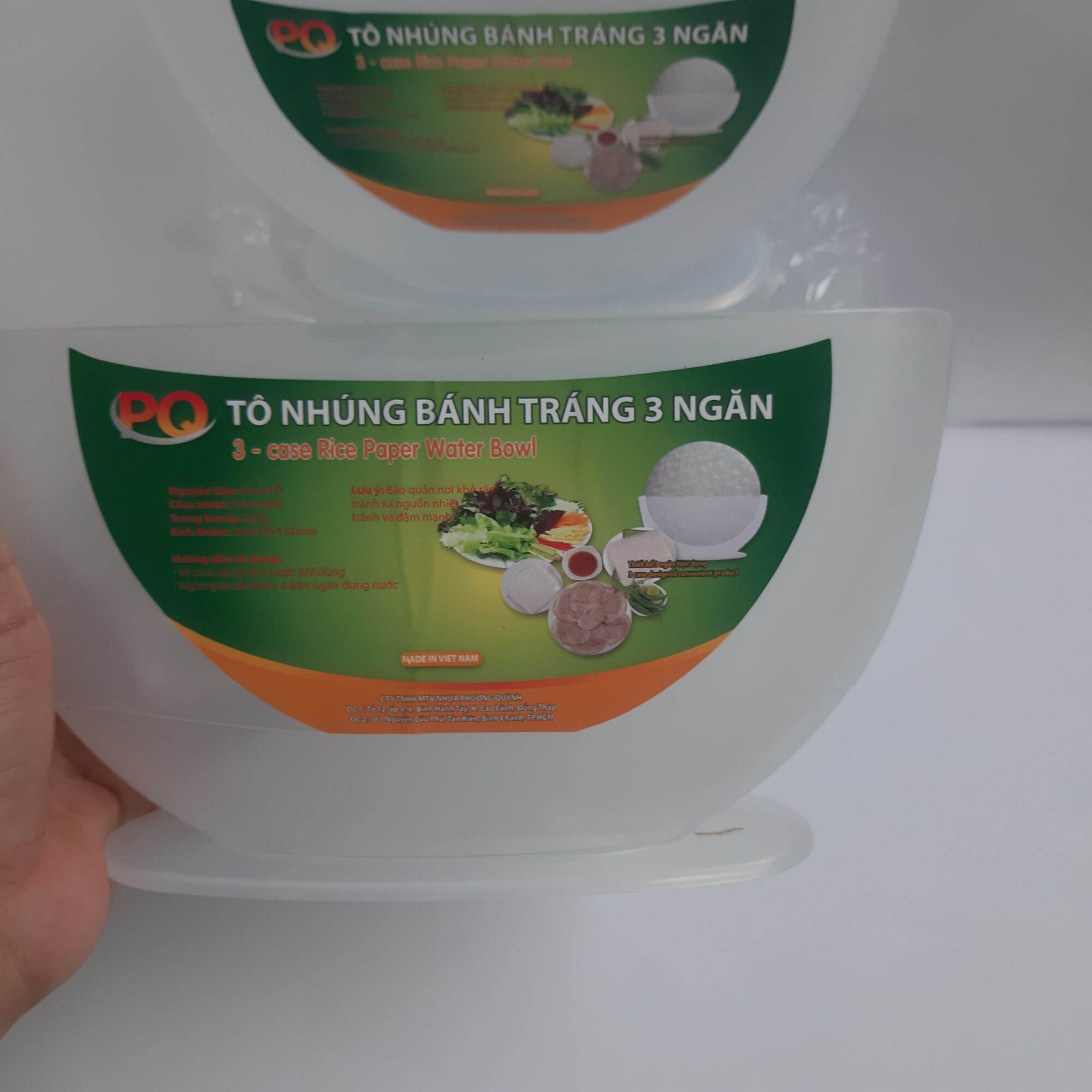 Tô nhúng bánh tráng 3 ngăn