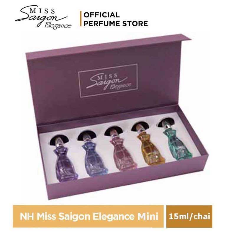 Combo bộ set 5chai *15ml nước hoa Miss Sài Gòn
