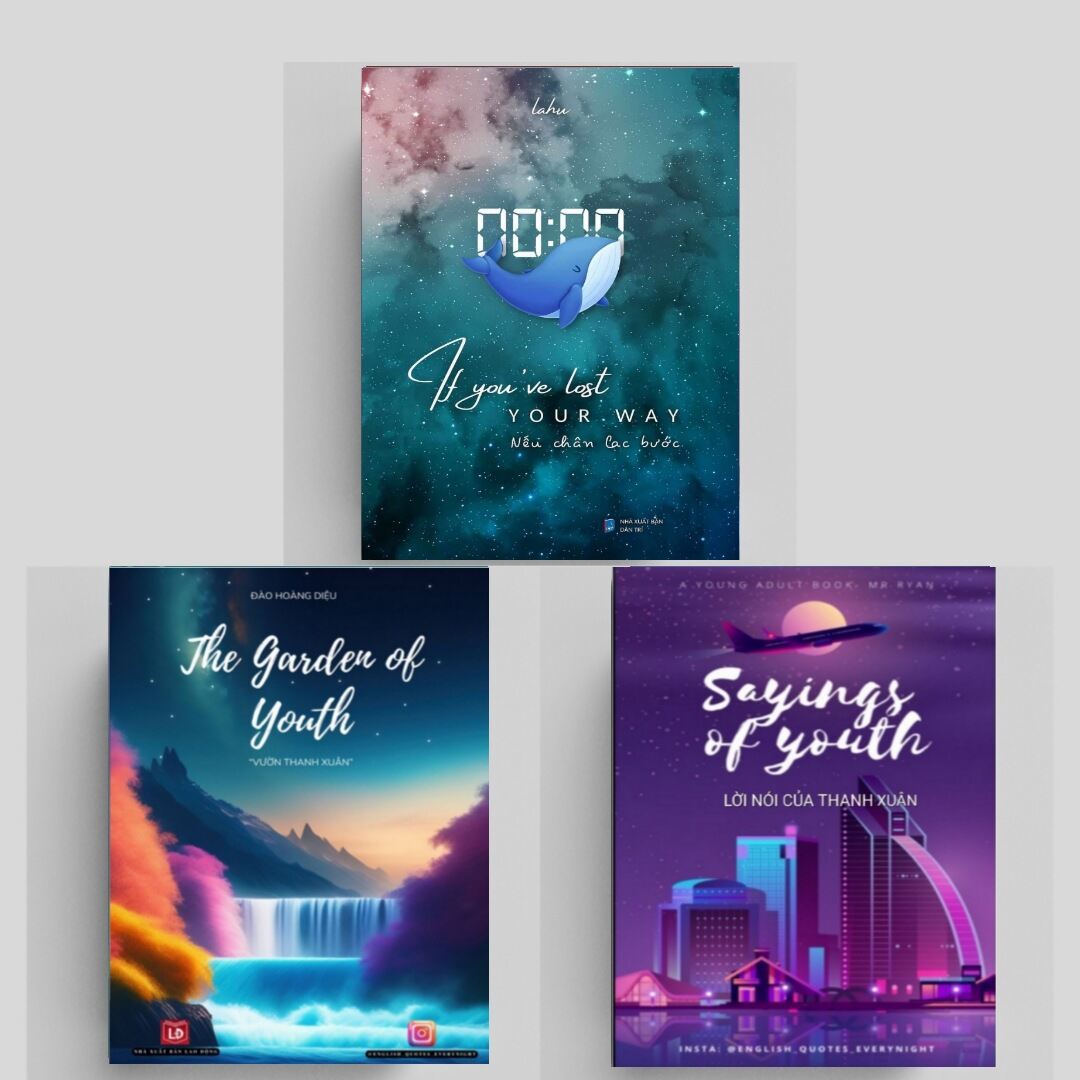 Combo The Garden Of Youth, Sayings Of Youth & If You've Lost Your Way - sổ tay Song Ngữ