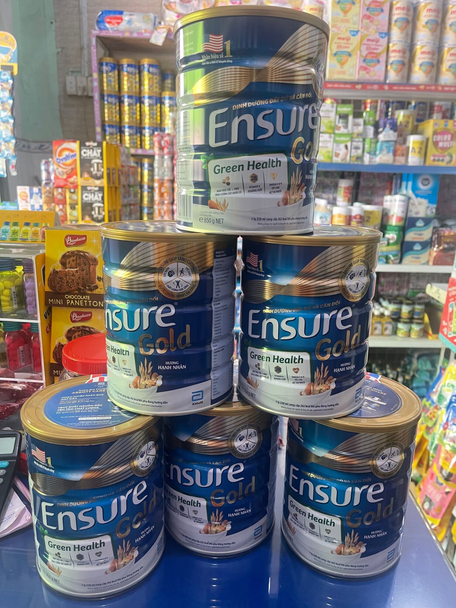 Ensure gold 850g, sữa dinh dưỡng dành cho người lớn, hương hạnh nhân