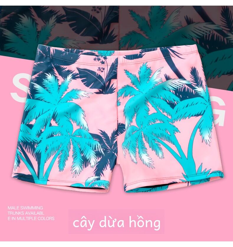 Quần Bơi Nam Cạp Vừa Họa Tiết Hoa Thoải Mái Có Lớp Lót Bên Trong Quần Bơi Nam Phong Cách Nhật Bản Quần Bơi Lido Mùa Hè