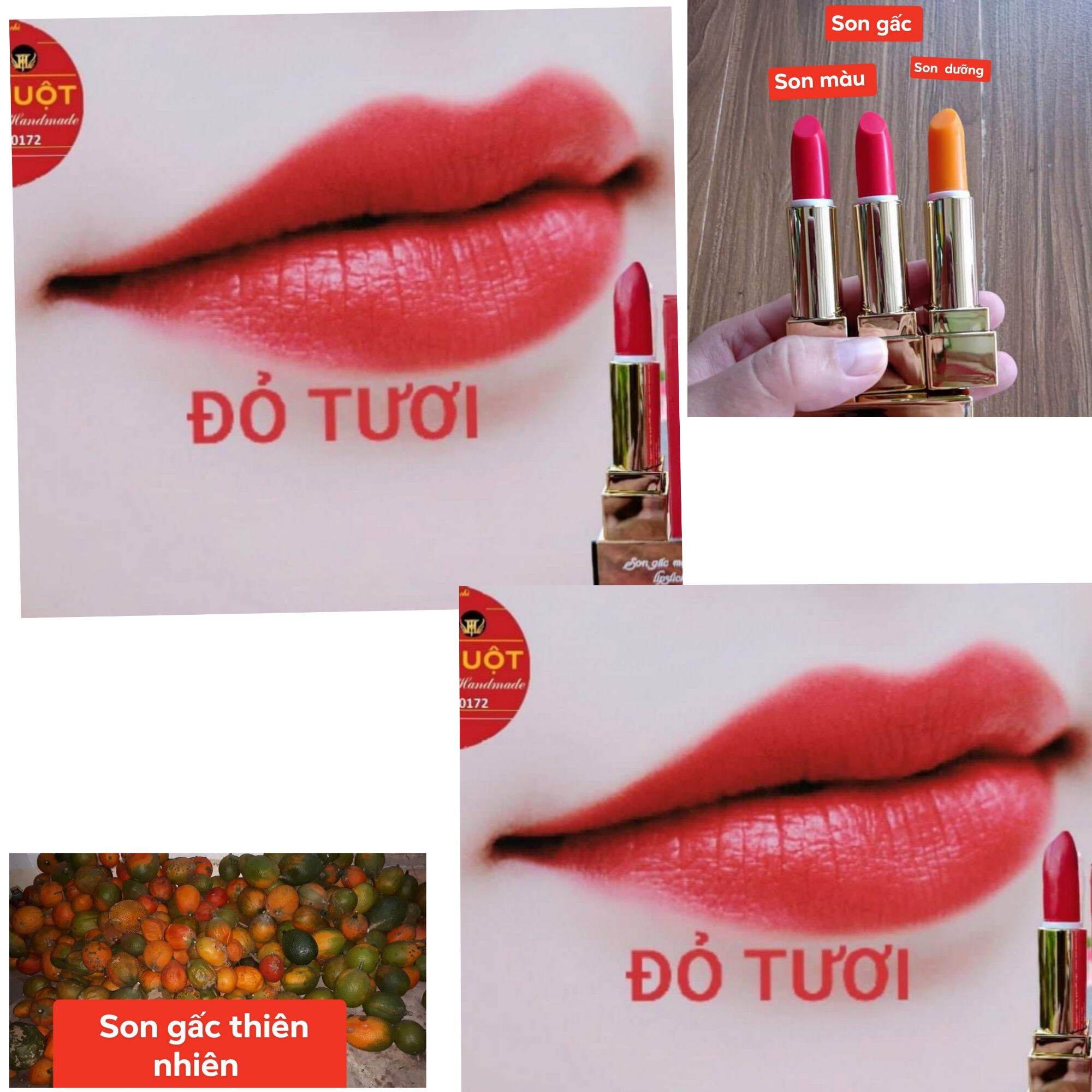 Son gấc màu đỏ tươi