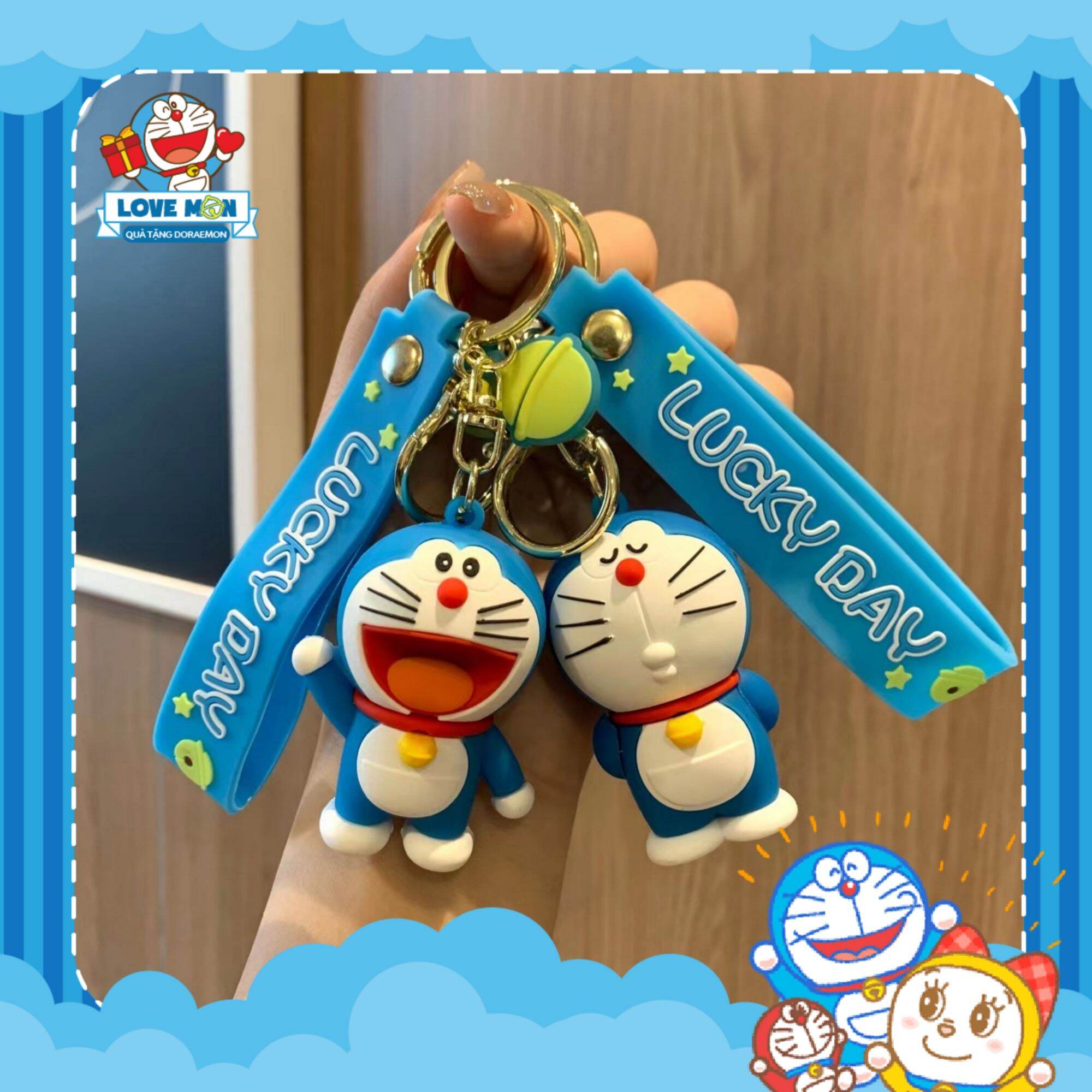 Love mon - móc chìa khóa doraemon chu mỏ cười lớn ngộ ngĩnh