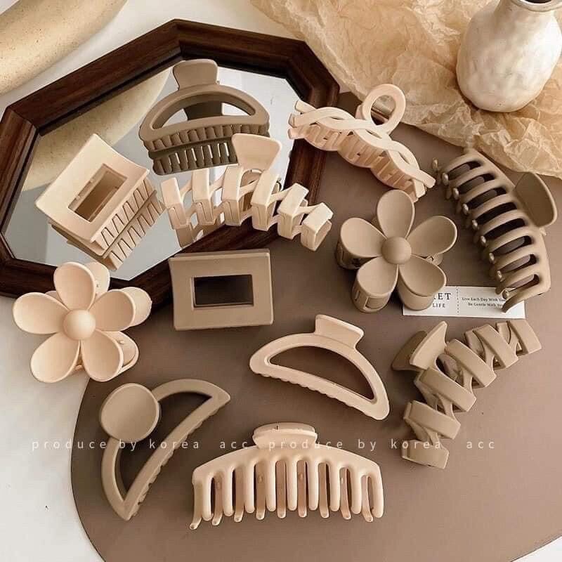 Set kẹp 8 chiếc màu vintage phong cách Hàn quốc