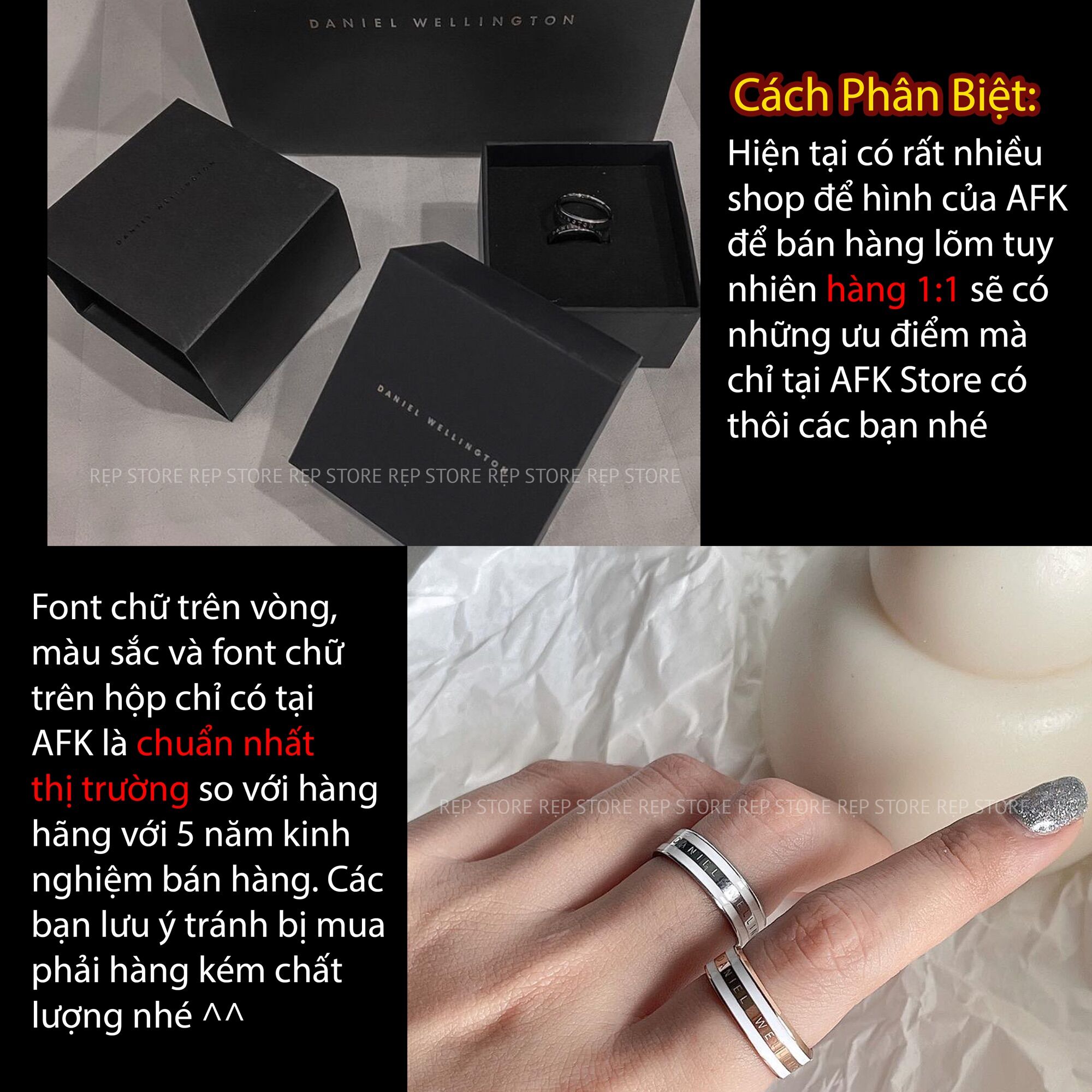 Nhẫn DW Ver 2 Khắc Tên - Tặng kèm khắc icon miễn phí