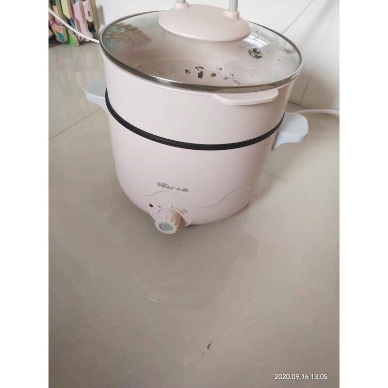 Nồi Lẩu đa năng mini Bear 2.5L kèm lồng hấp