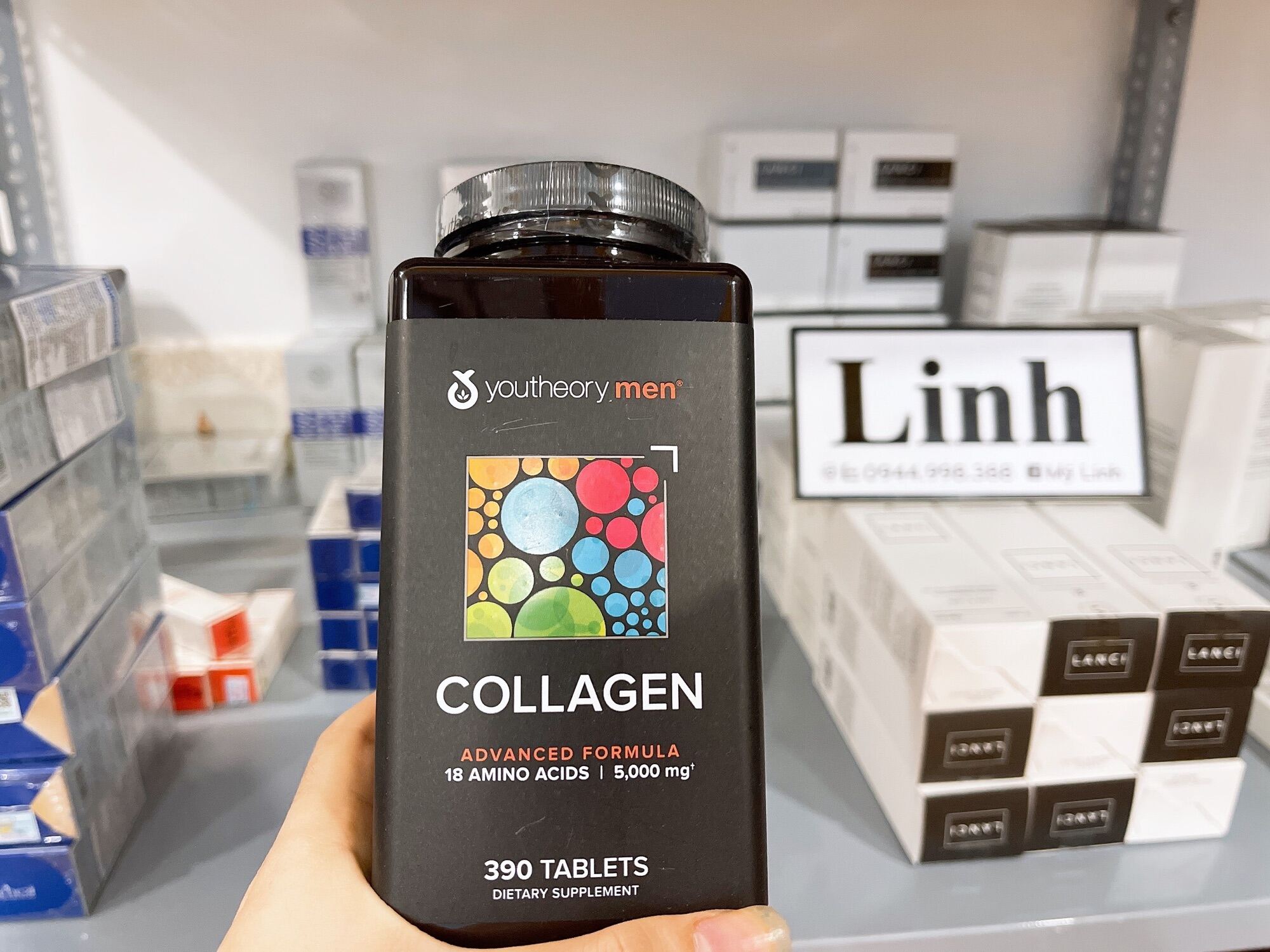 Viên Collagen dành cho nam giới Youtheory Men’s Collagen Advanced Formula 390 viên