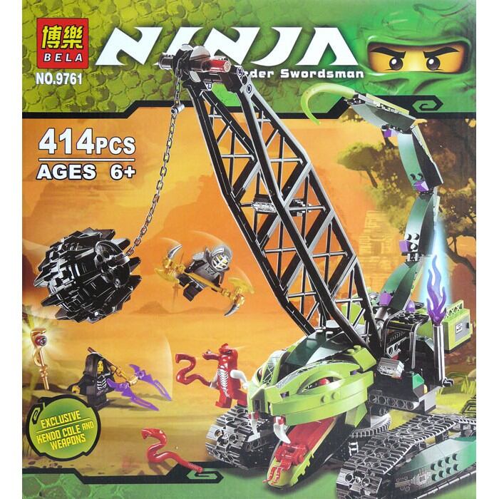 Bộ đồ chơi lắp ráp lego bela ninja chùy. cần cẩu và rồng xanh