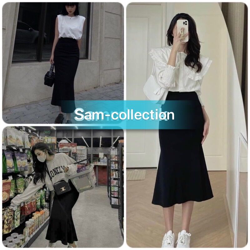 Chân váy đuôi cá dáng dài Sam-collection