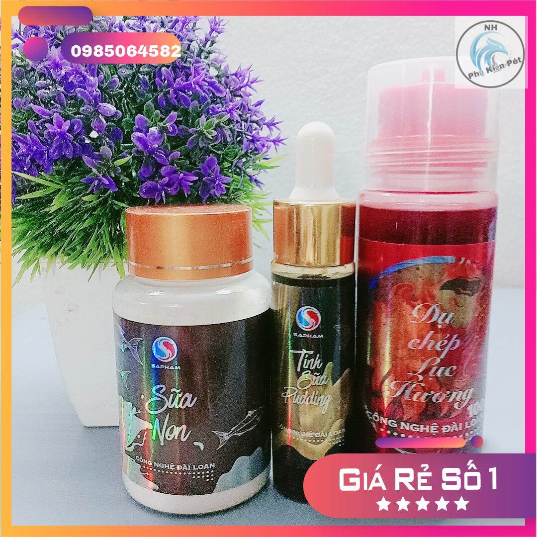 Bộ Tinh mùi câu cá chép lục hương + sa phạm + sữa non Combo 3 lọ - NaHi Shop