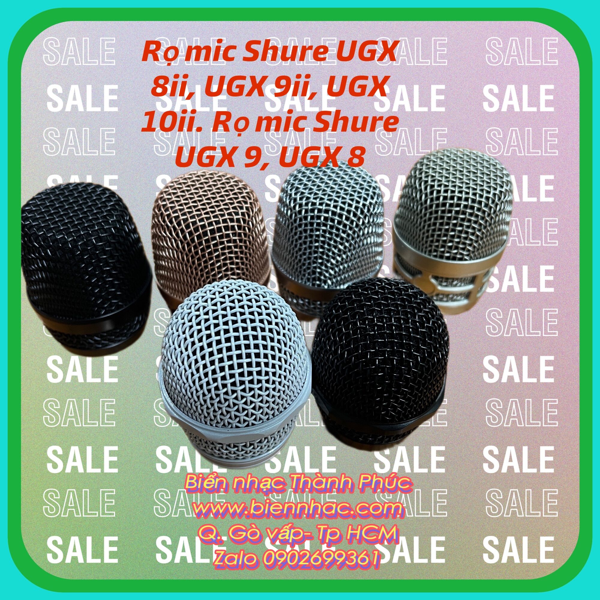 Rọ lưới đầu chụp micro baier, aap, dbacoustic, casound, shure UGX 8 9, shure UGX 8, 9 ii, shure UG 21D 29D, BBS 220 330