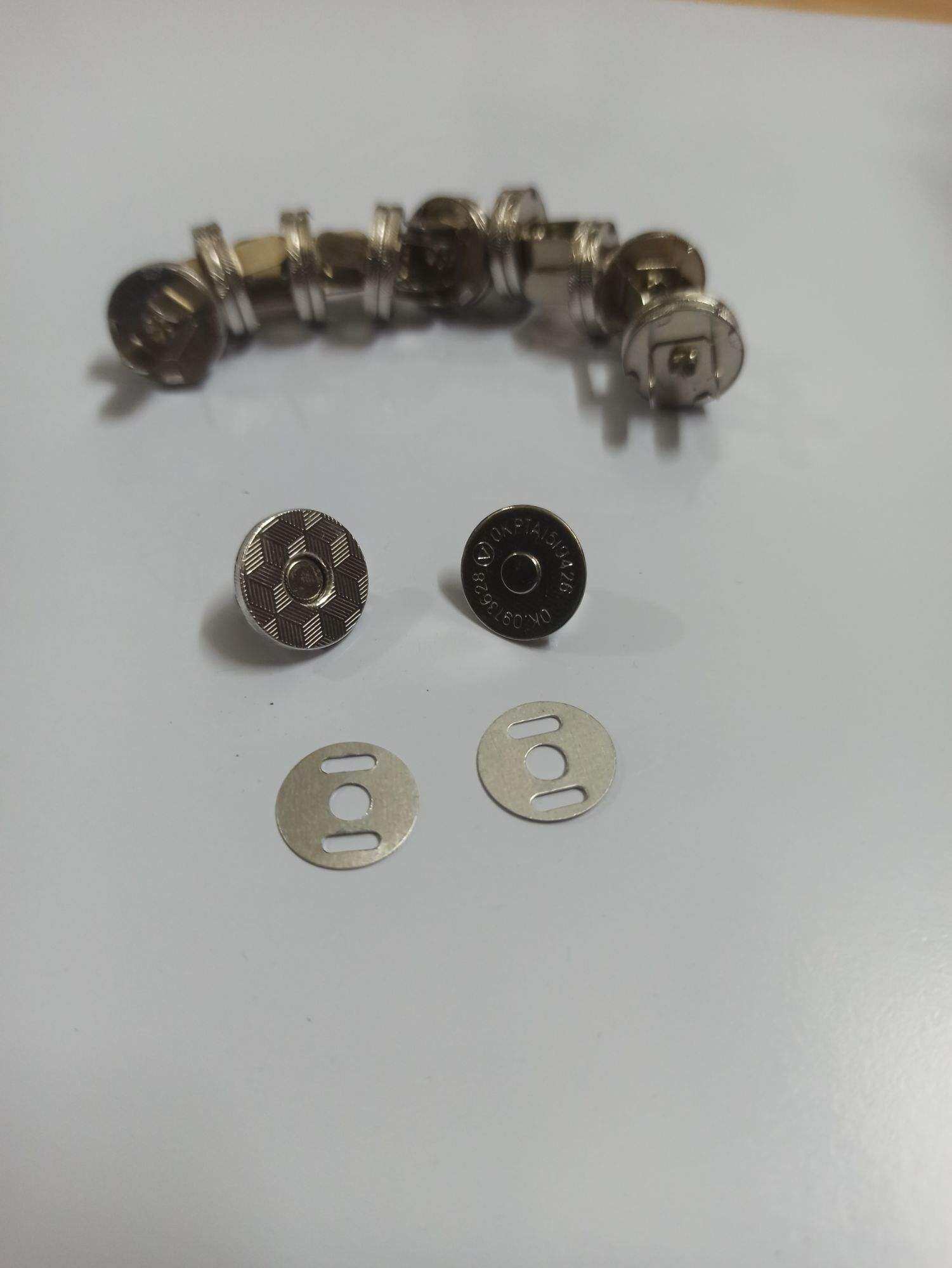 Combo 10 bộ cúc bấm nam châm D14 làm khuy sổ, nút bấm túi xách ví da