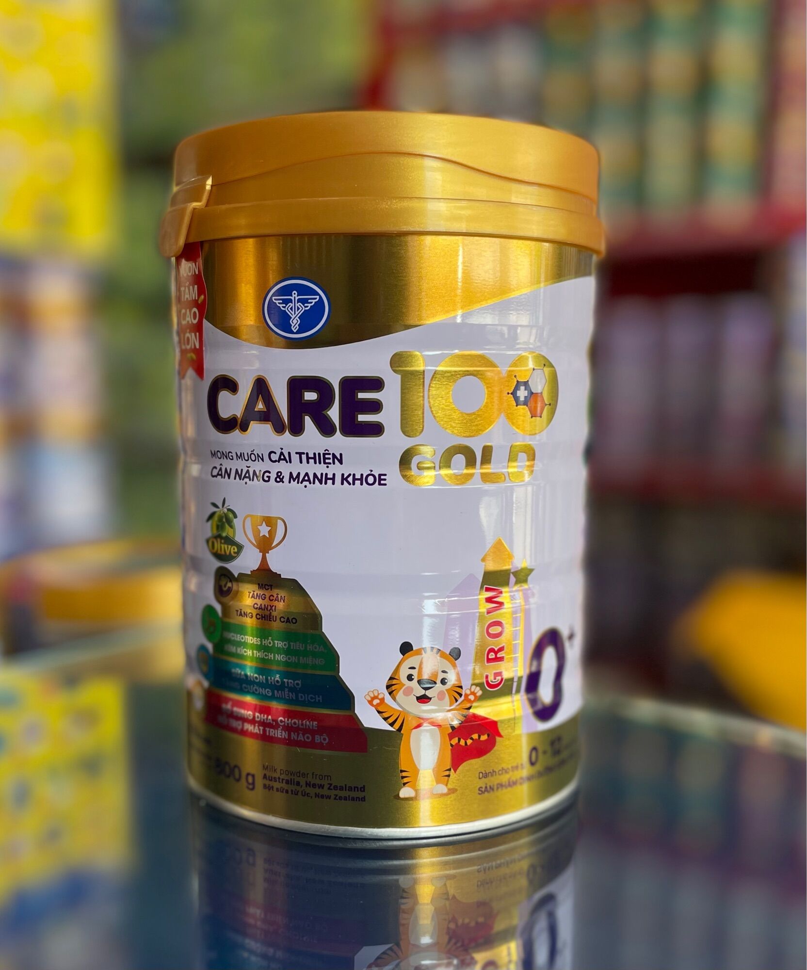 Sữa bột care 100 gold 0+ cho trẻ thấp còi 800g