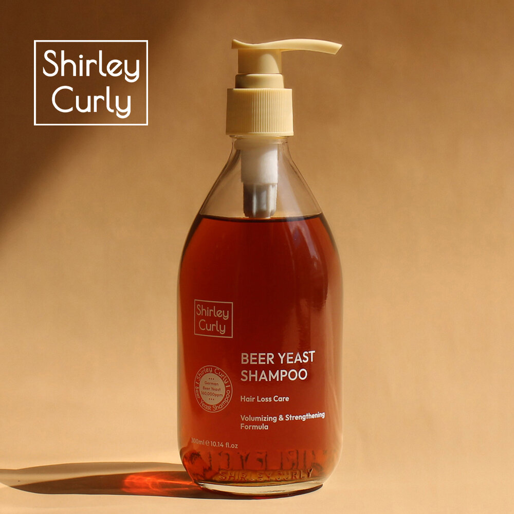 Dầu gội giúp ngăn rụng tóc Shirley Curly Beer Yeast shampoo 300ml
