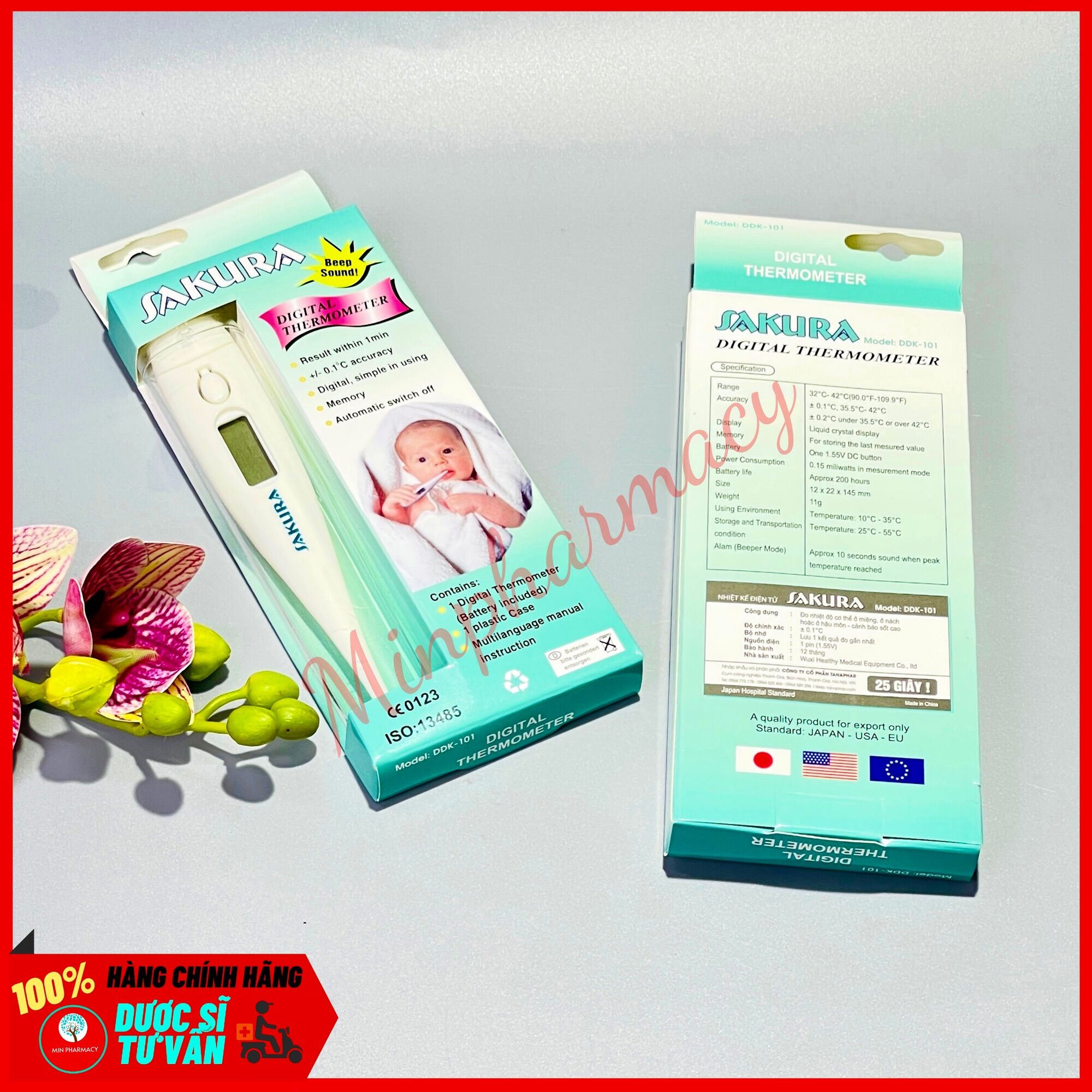Nhiệt Kế Điện Tử SAKURA DDK-101 - Minpharmacy