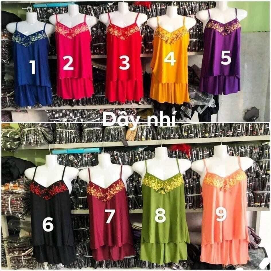 Bộ đùi thun lạnh 2 dây nhí phối ren