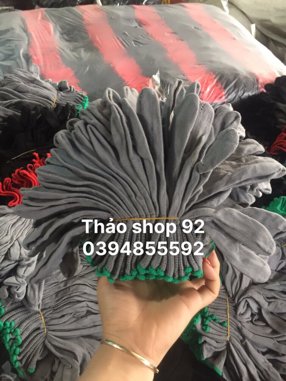 găng/Gang tay vải MÚT đen/12 đôi