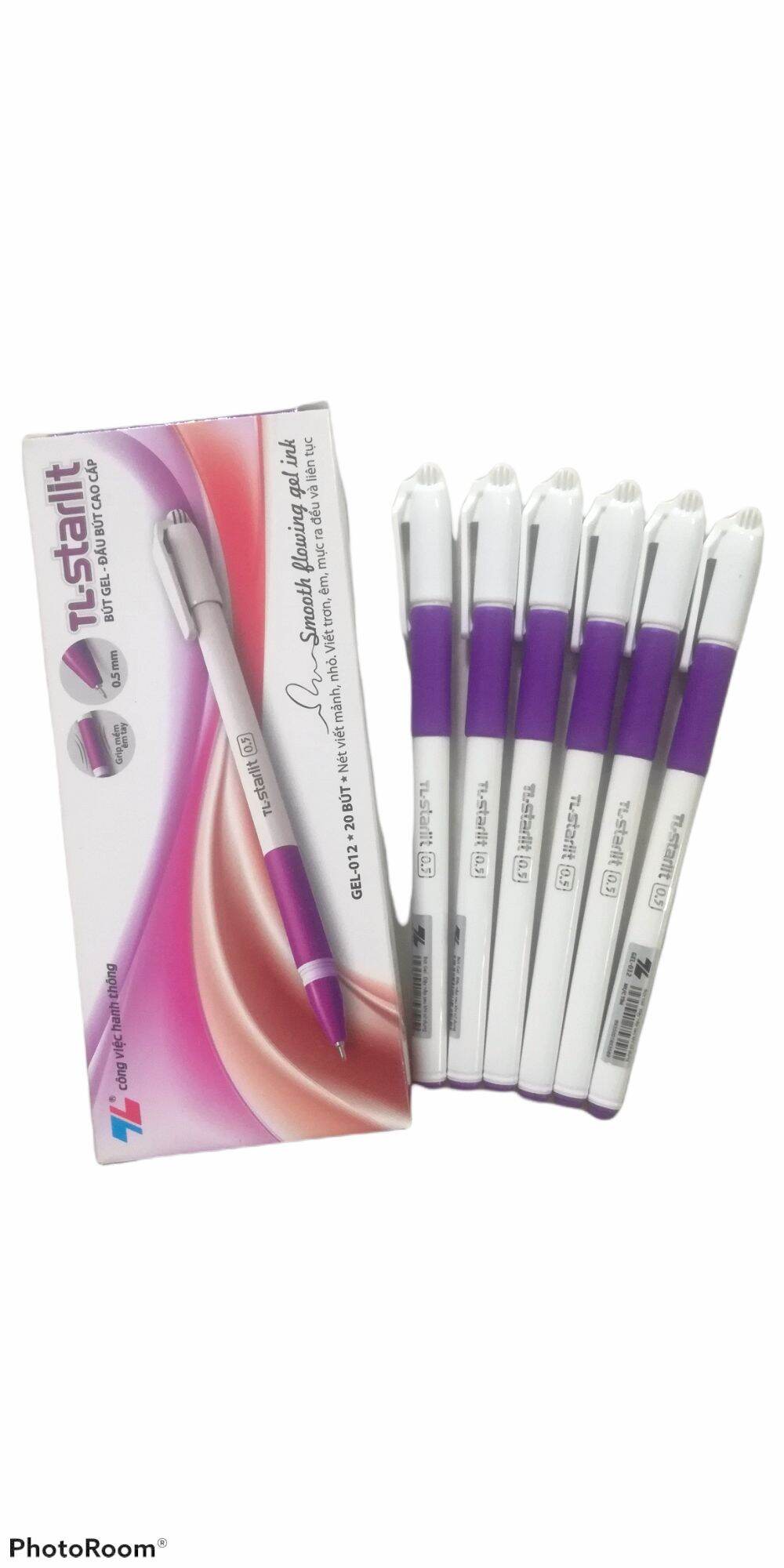 COMBO 5 BÚT GEL TÍM DOREMON THIÊN LONG