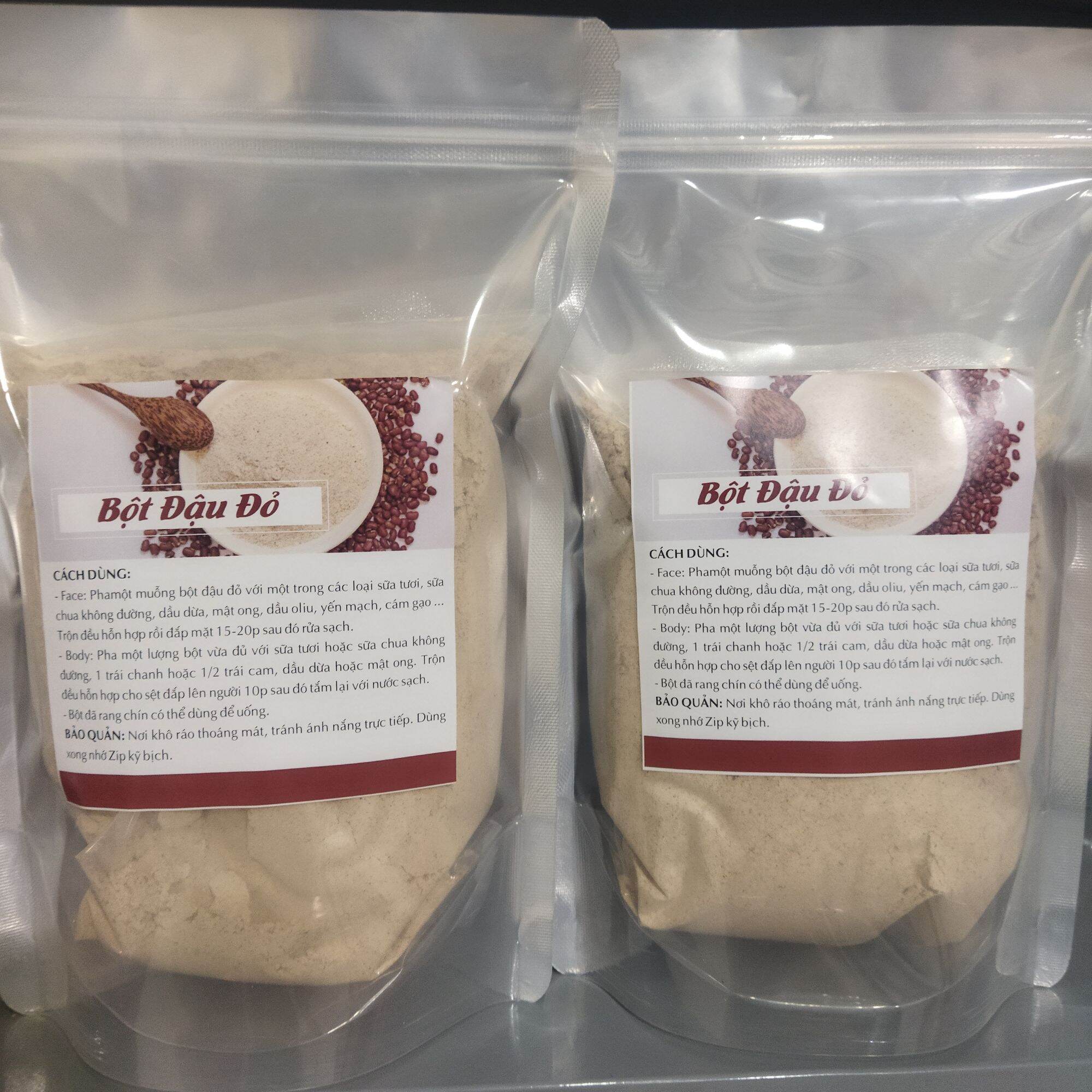 1kg bột đậu đỏ rang sẵn xay mịn
