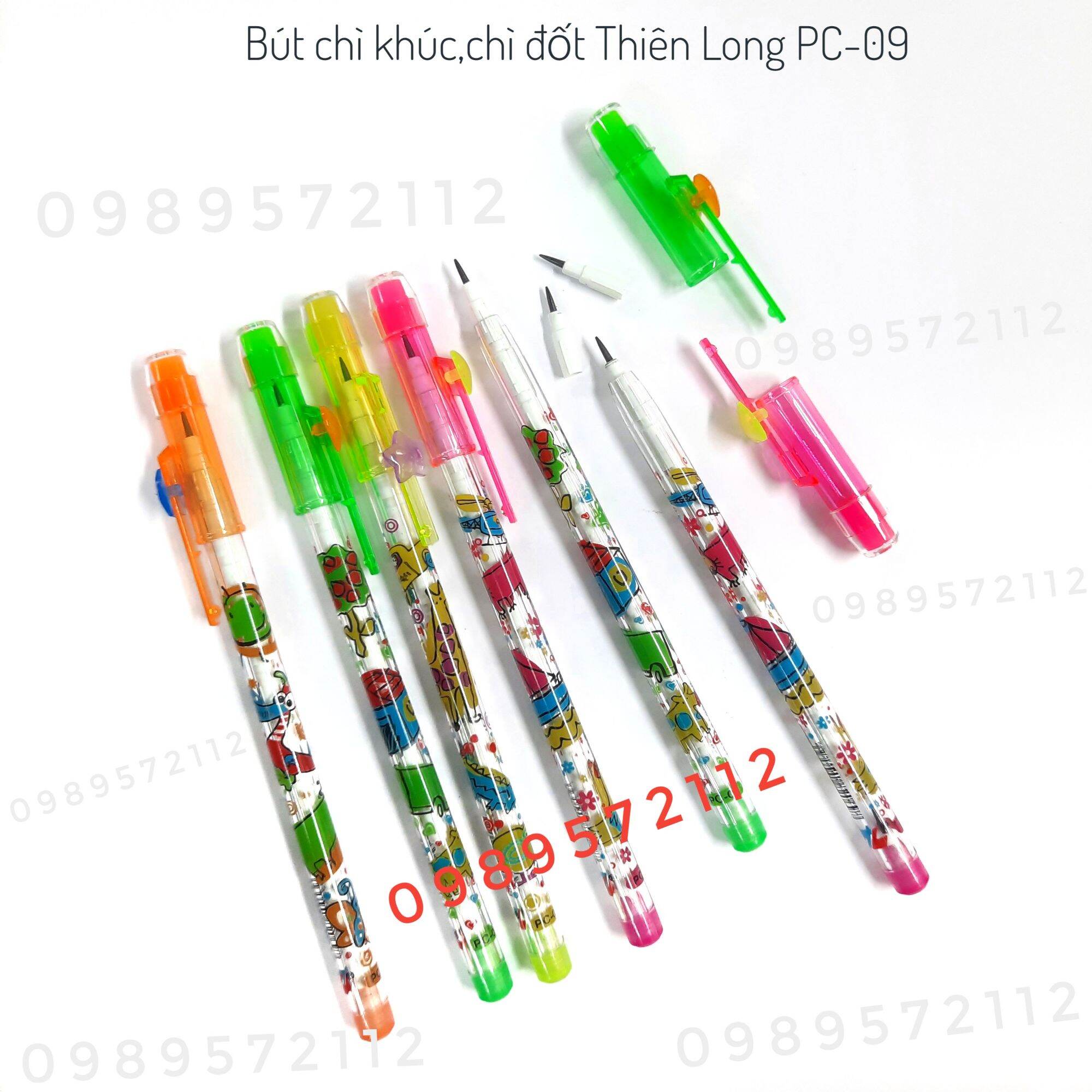 Bút chì khúc Thiên Long PC-09,chì đốt. (1 cái).