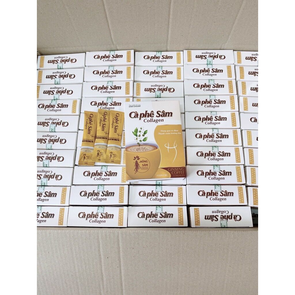 Cafe sâm collagen giảm cân hiệu quả ( hộp 12 gói)