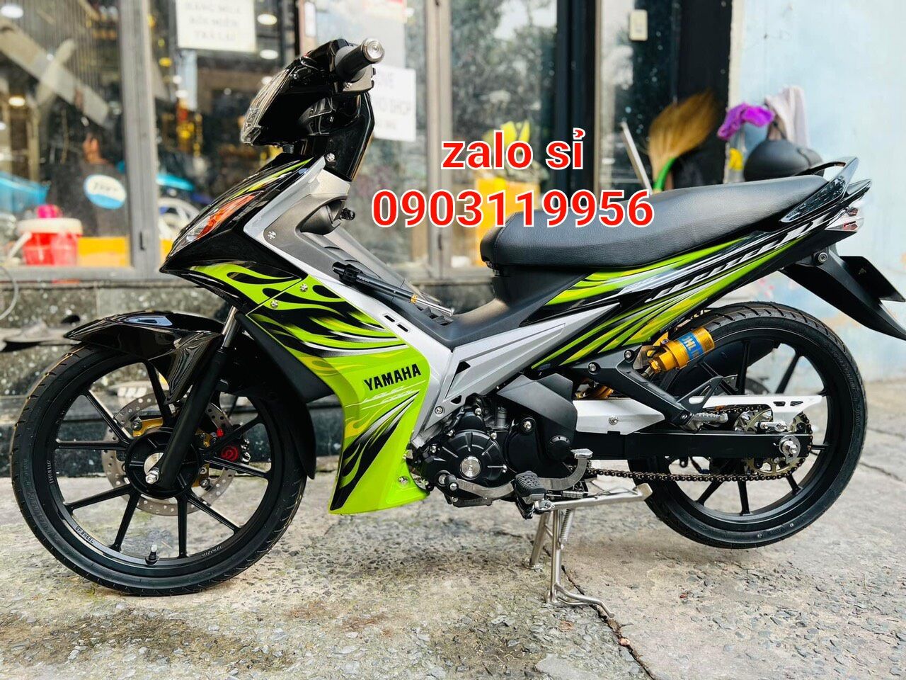 Tem rời exciter 2010 xanh đen