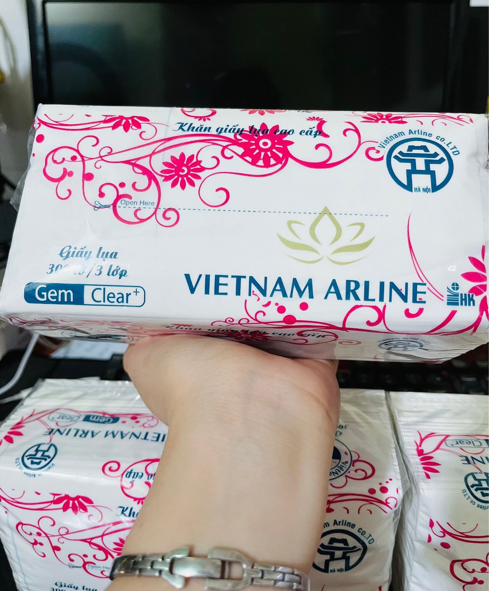 Combo 10 gói khăn giấy rút lụa ARLINE day mịn không bụi