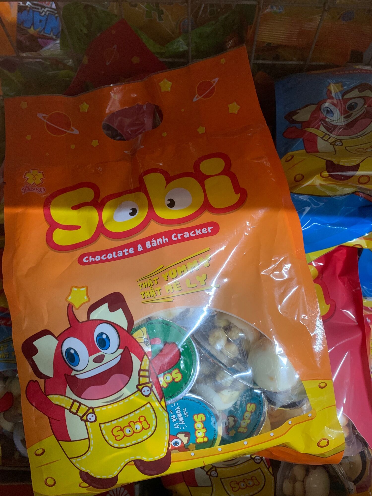 Kẹo SoBi chocolate và Bánh cracker 320g