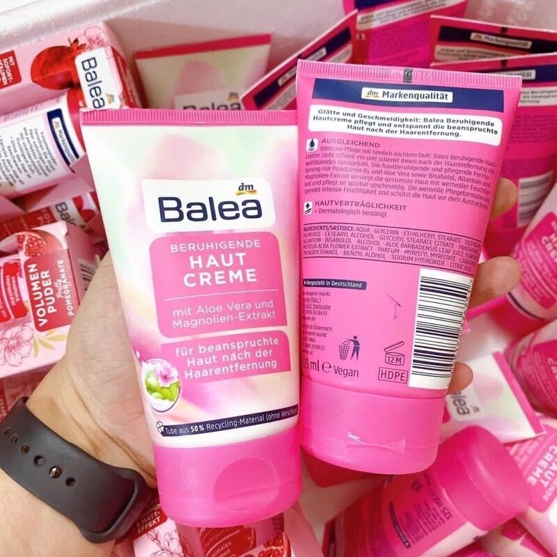 Kem dưỡng sau wax lông Balea 150ml