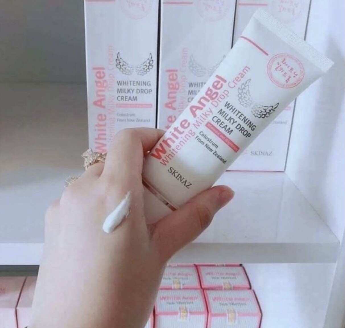 Kem dưỡng trắng da chống lão hoá White Angel Skinaz 70g Hàn Quốc
