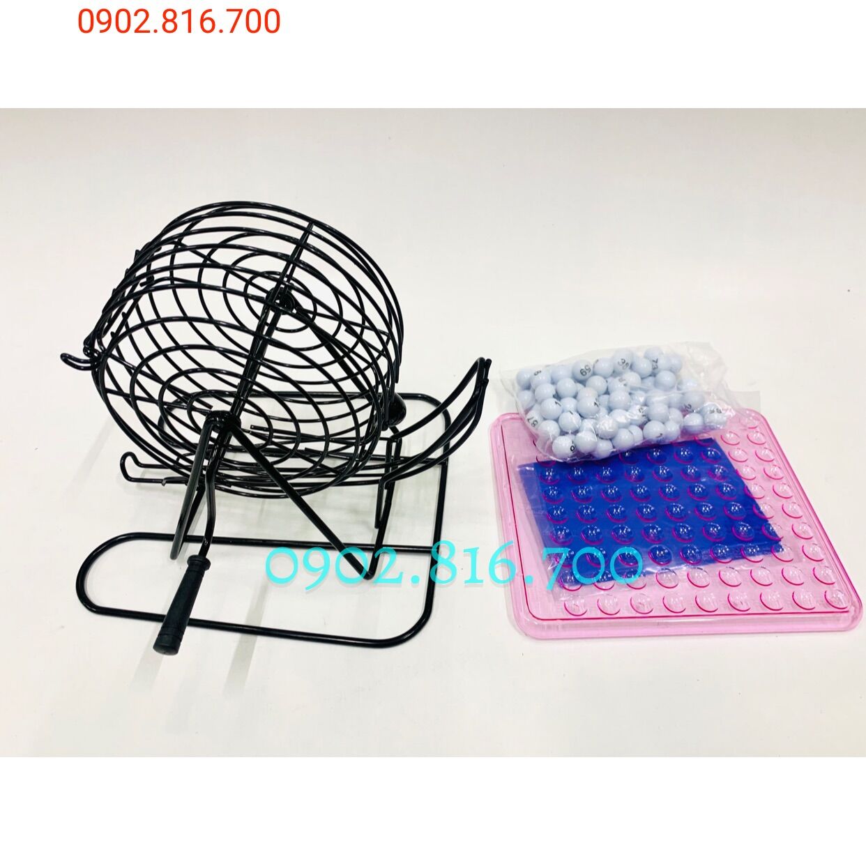 [HCM]Đồ chơi LOTO BINGO Lồng sắt 48 tờ 90 số